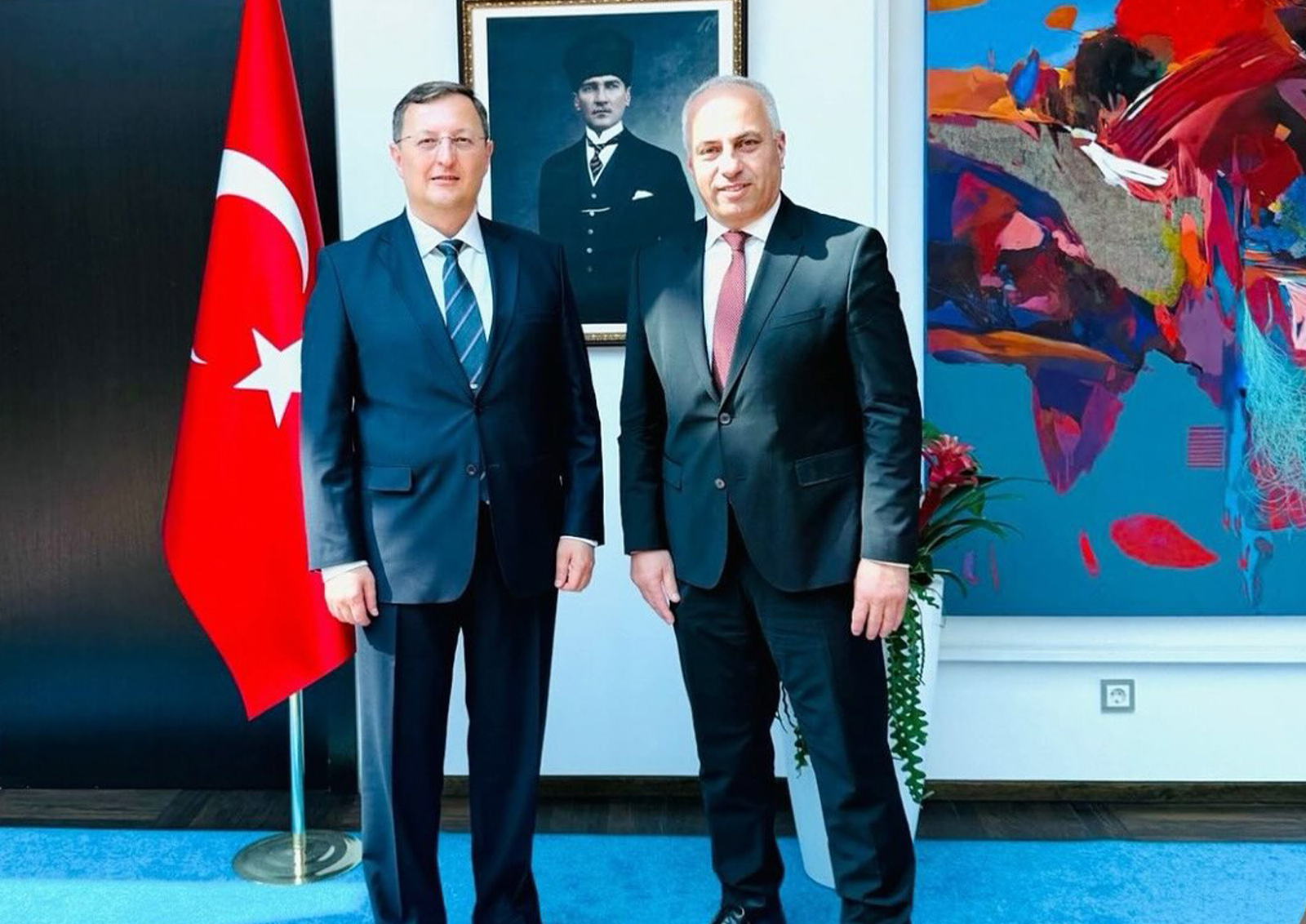 ATİAD heyeti Berlin'de Büyükelçi ile bir araya geldi