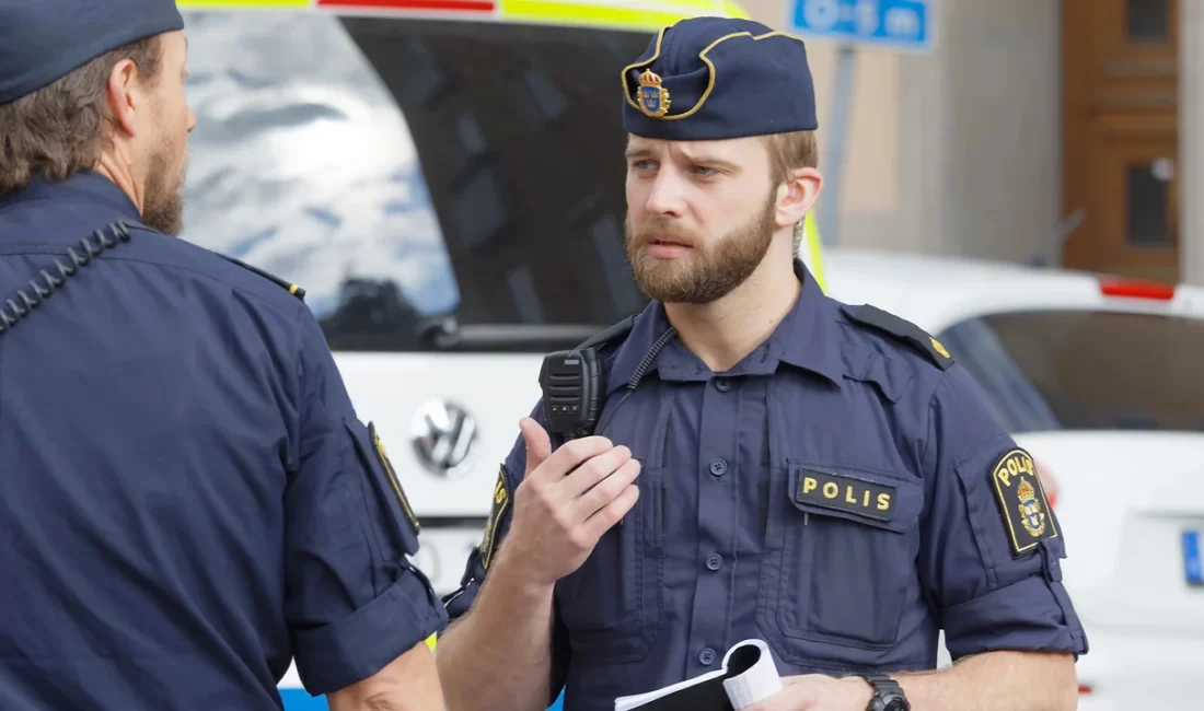 Örebro, İsveç – 5 Ekim 2023 tarihinde, Örebro kentinde cuma
