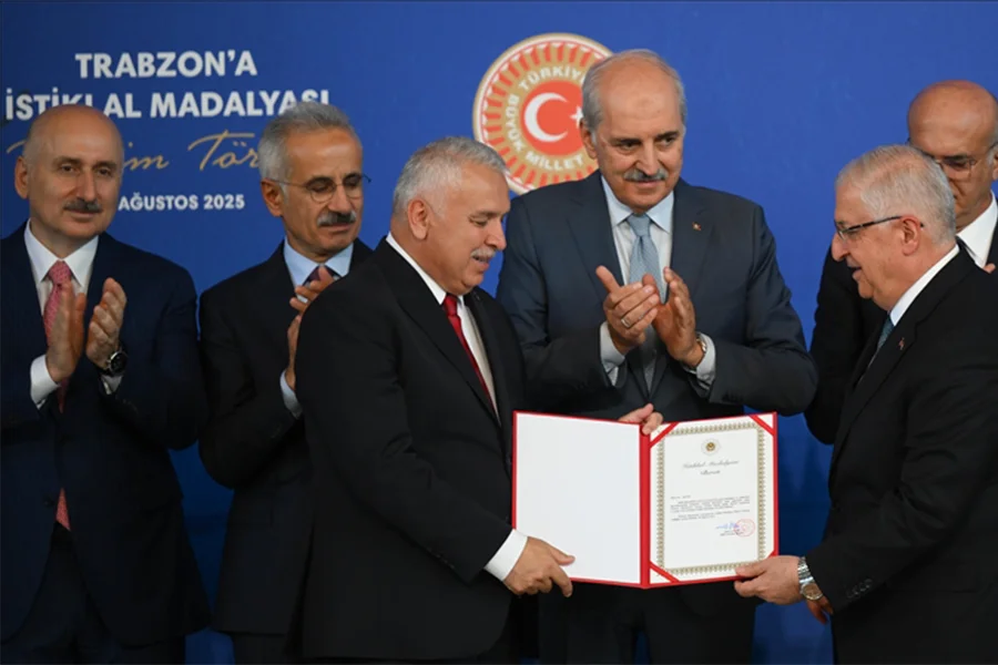 Trabzon’a İstiklal Madalyası Töreni Yapıldı Türkiye Büyük Millet Meclisi (TBMM)